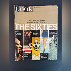 Look Magazine The Sixties 60s Beatles NASA Moon JFK MLK RFK December 30 1969